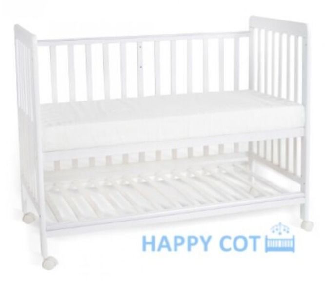 Happy Cot Happy Wonder Plus Convertible Cot White Jarron Co