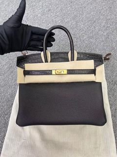 Birkin 25 Touch - Gris Meyer / Gris Ciment Togo & Alligator Mat CK