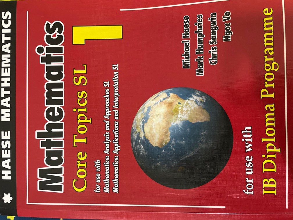 IB Haese Mathematics Core Topics SL 1, 興趣及遊戲, 書本