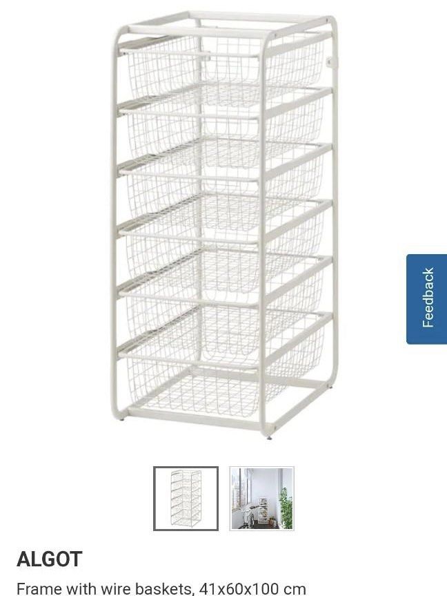 Ikea Algot Rack, Furniture & Home Living, Furniture, Shelves,