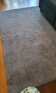 Ikea Langsted  gray rug carpet 133x195 cm