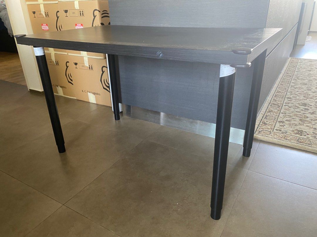 Ikea linnmon table sales top black