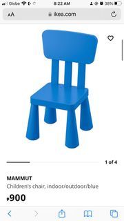 IKEA Mammut Toddler chair + stool + yellow table