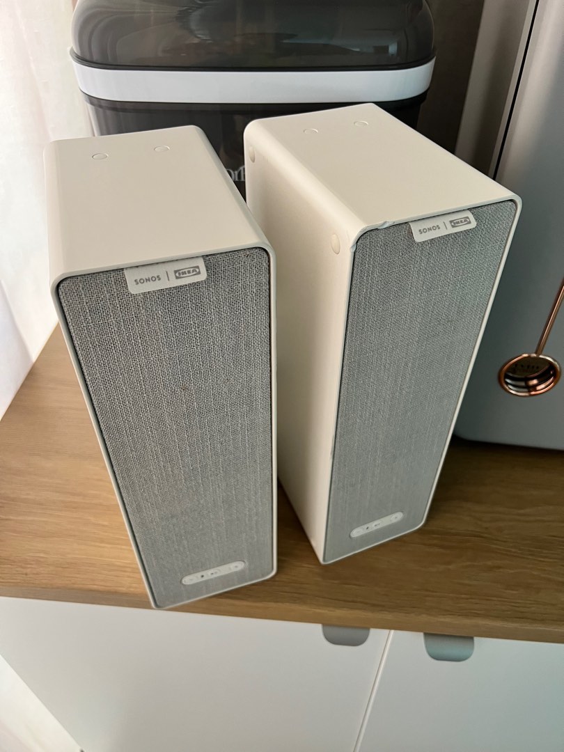 IKEA SYMFONISK WiFi Bookshelf Speaker (White) x2, Audio, Soundbars