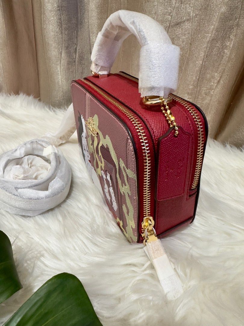 INSTOCK Coach Box Crossbody Bag with Cruella Motif Disney