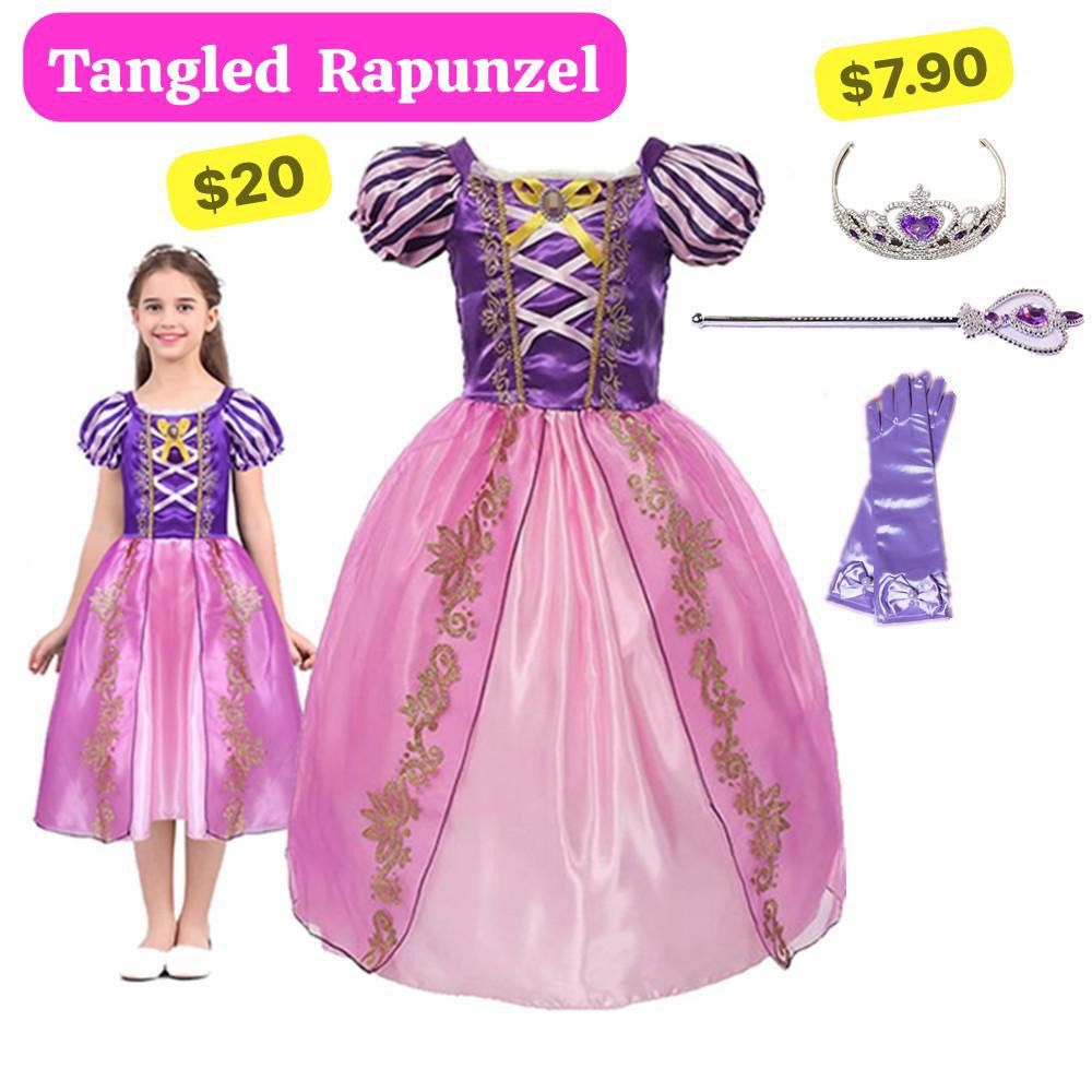 Rapunzel fancy dress kids hotsell