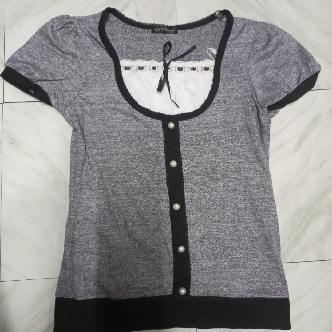 Japanese milkmaid Y2k lacy coquette aesthetic top on Carousell