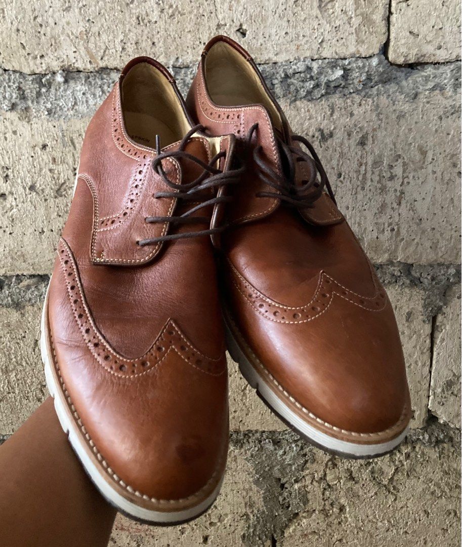Johnston Murphy Martell Tan shoes Made in Brazil