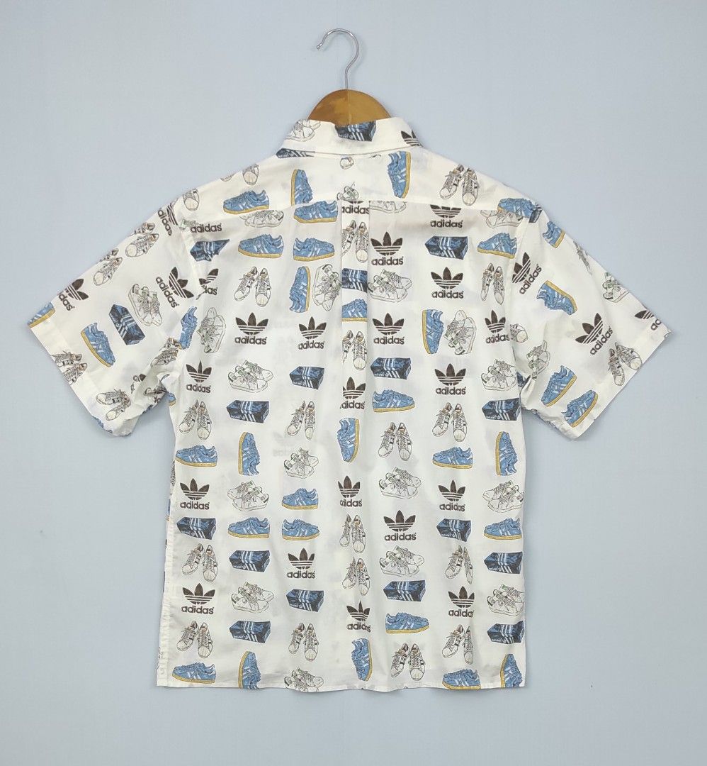 Adidas originals button up best sale shirt