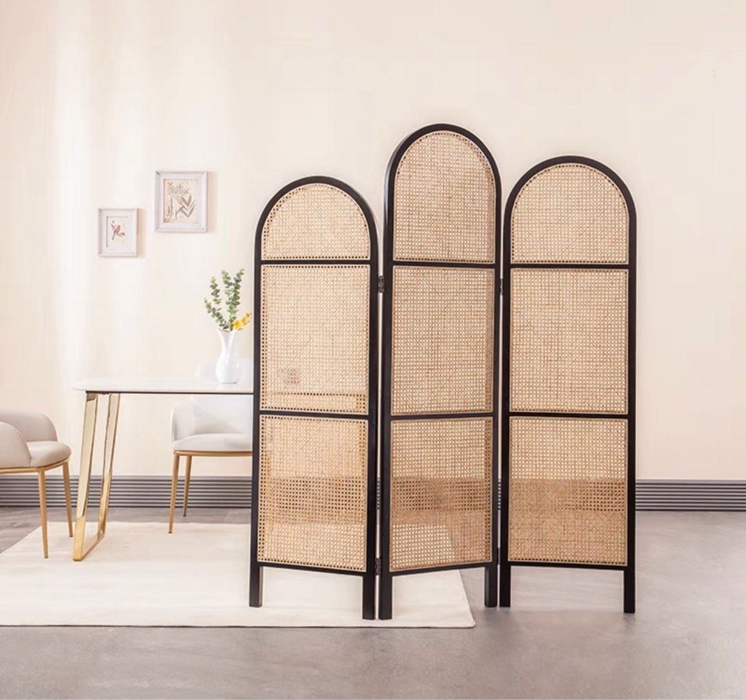 KOMA Japandi Rattan Partition, Furniture & Home Living, Furniture