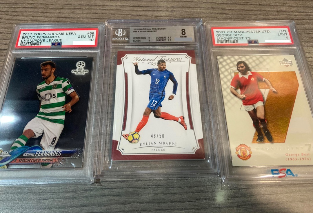 Kylian Mbappe National Treasures Rookie /50 George Best Upper Deck