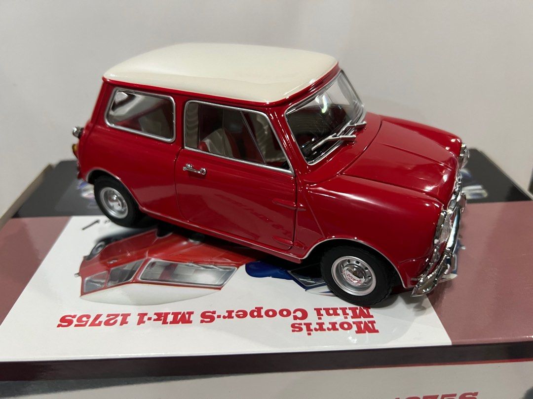 Mini Cooper Jaune Kyosho 1/18 - Miniature Voiture Métal Occasion Collection