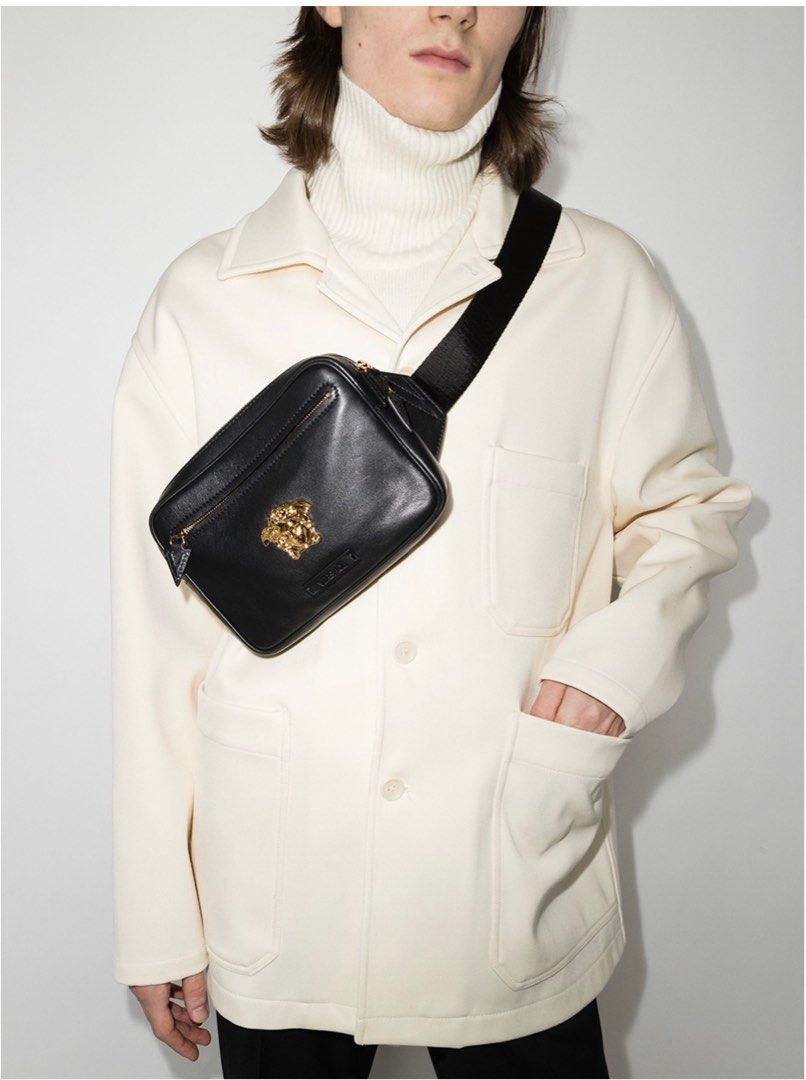 Medusa stud 2025 leather belt bag
