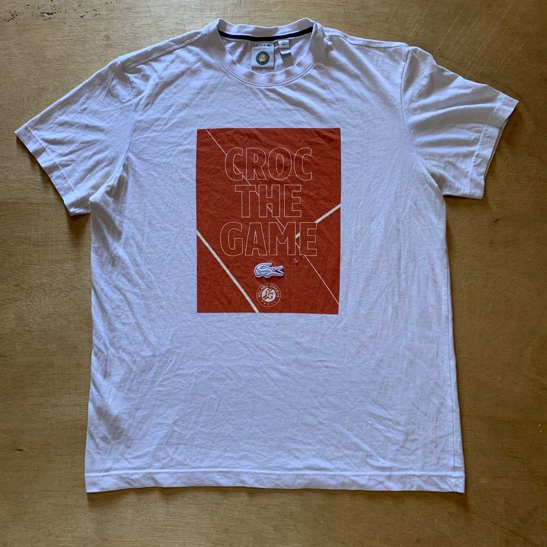 Lacoste roland garros t discount shirt