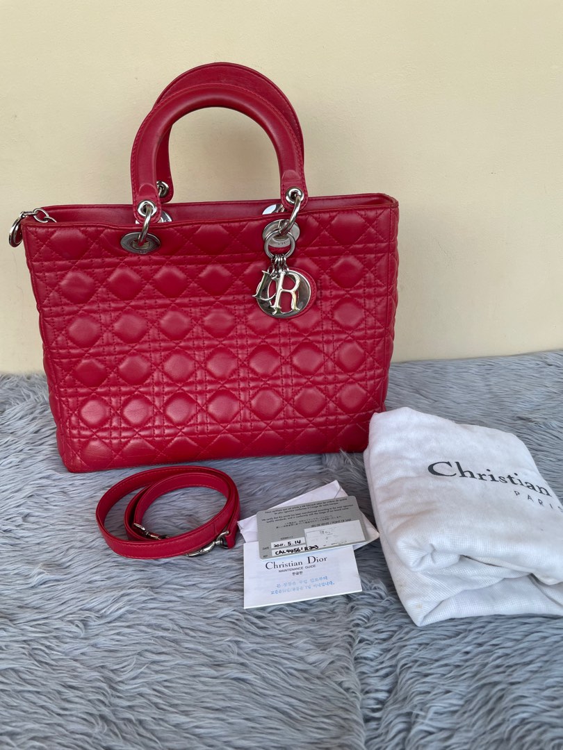Lady Dior Large with Strap Entrupy Certificate of Authenticity on Carousell