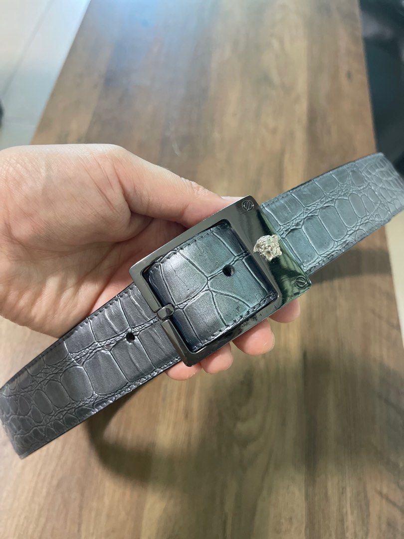 Versace crocodile belt clearance