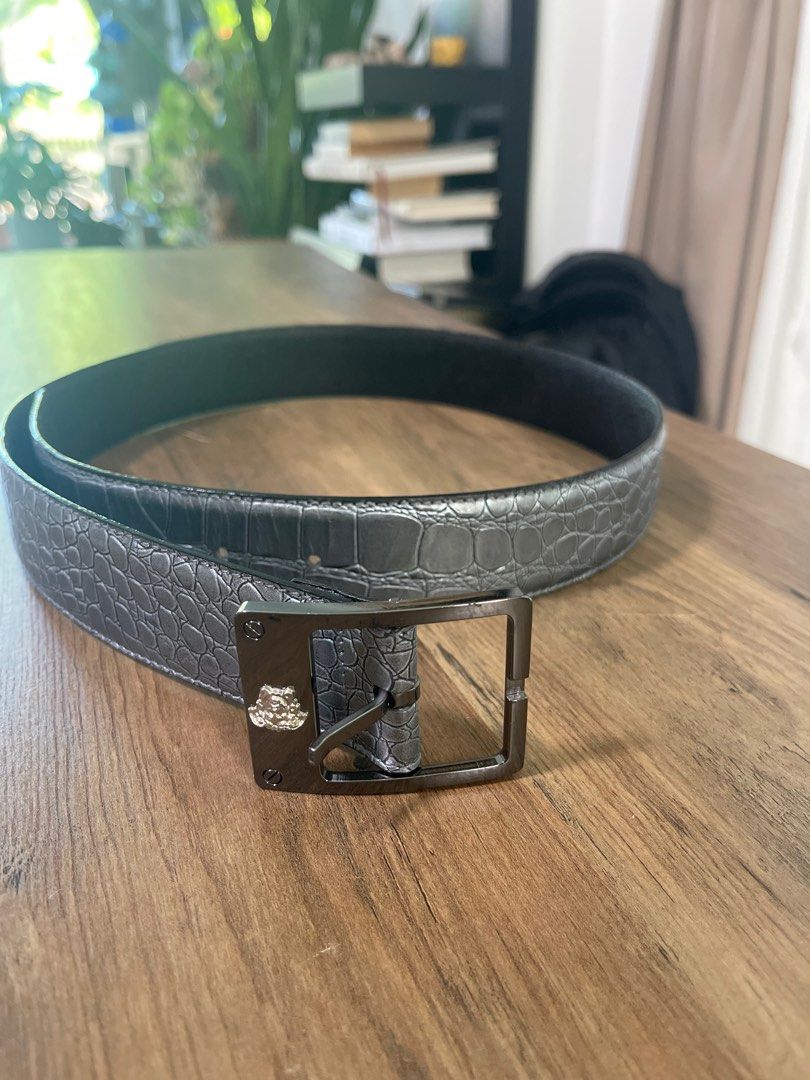 Versace crocodile cheap belt