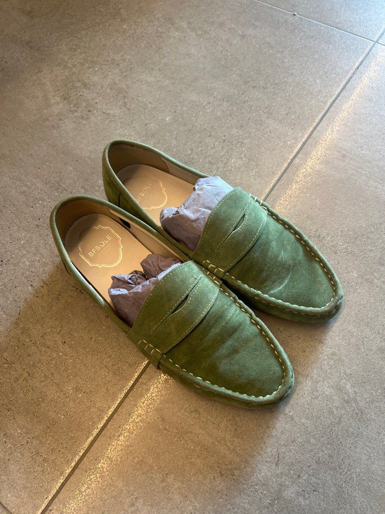 Lime green mens loafers store