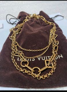 Louis Vuitton* Chain Links Necklace Monogram Chain By Virgil, Luxury,  Accessories on Carousell