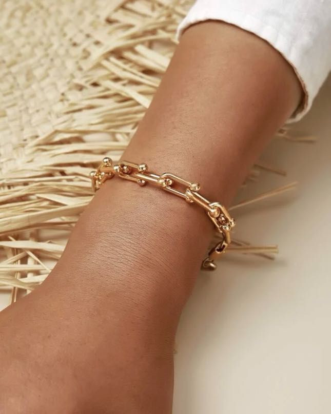 Gold and on sale silver link bracelet