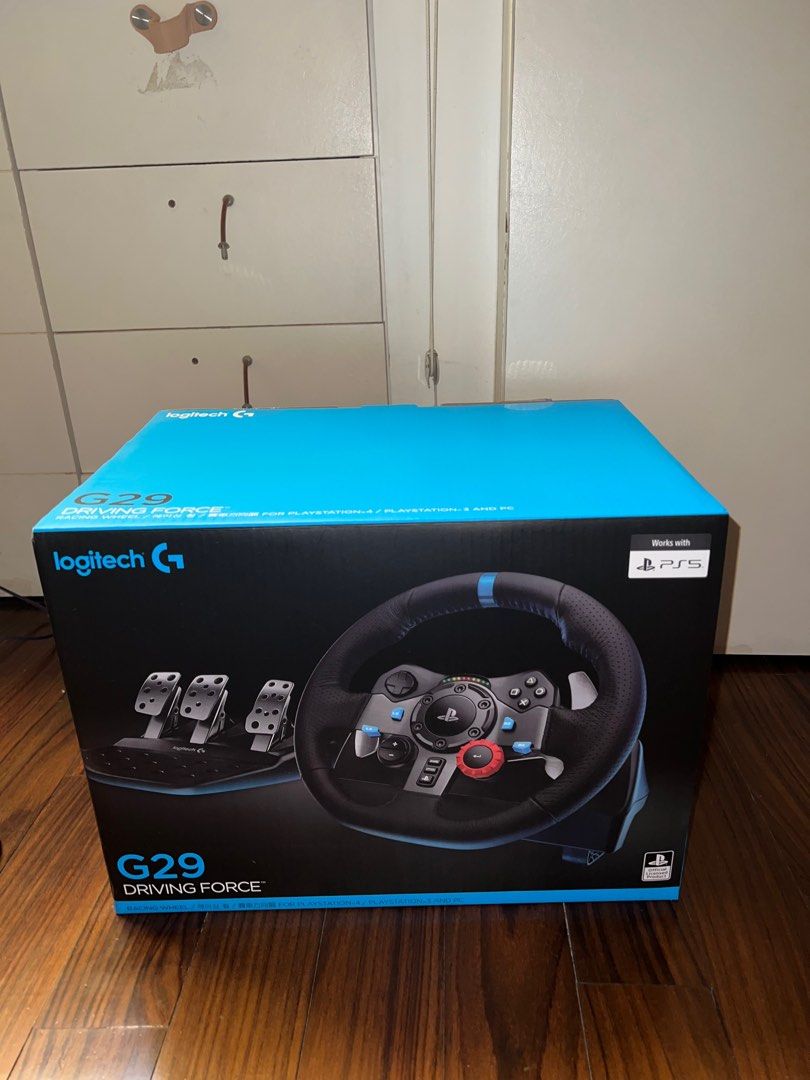 Logitech G29 Steering Wheel and Pedals, Video Gaming, Gaming