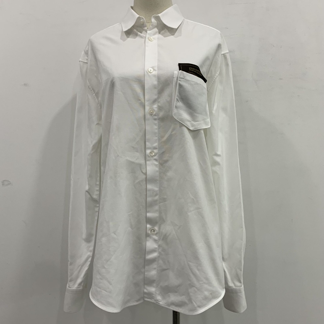 Louis Vuitton 3D Pocket Oxford DNA Shirt White. Size Xs