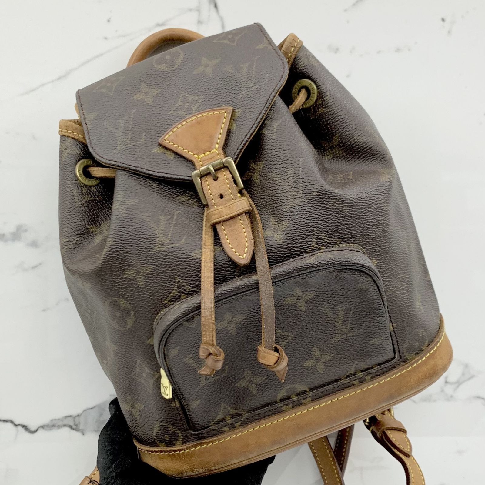 LOUIS VUITTON M51137 MONOGRAM BROWN PVC MINI MONTSOURIS BACKPACK 237015968 WE