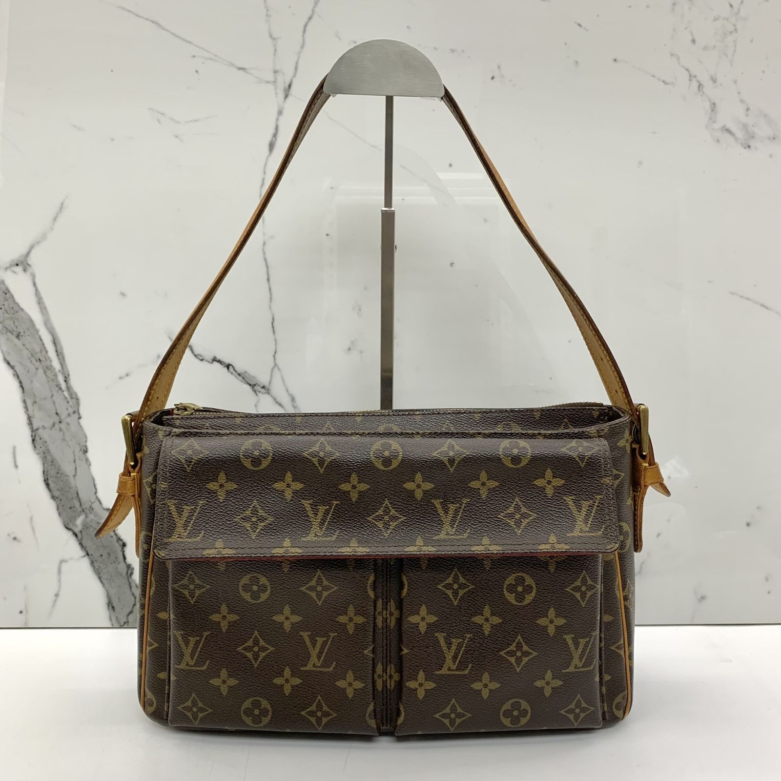 LOUIS VUITTON M51163 MONOGRAM VIVA CITE GM SHOULDER BAG 237015981 WE