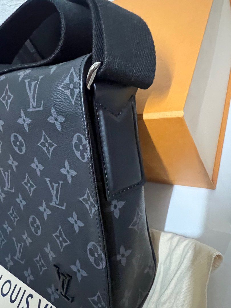 Louis Vuitton District PM Monogram Eclipse Messenger Bag Black
