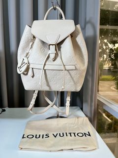 Louis Vuitton Marine Rouge Monogram Empreinte Leather Blanche BB Bag Louis  Vuitton