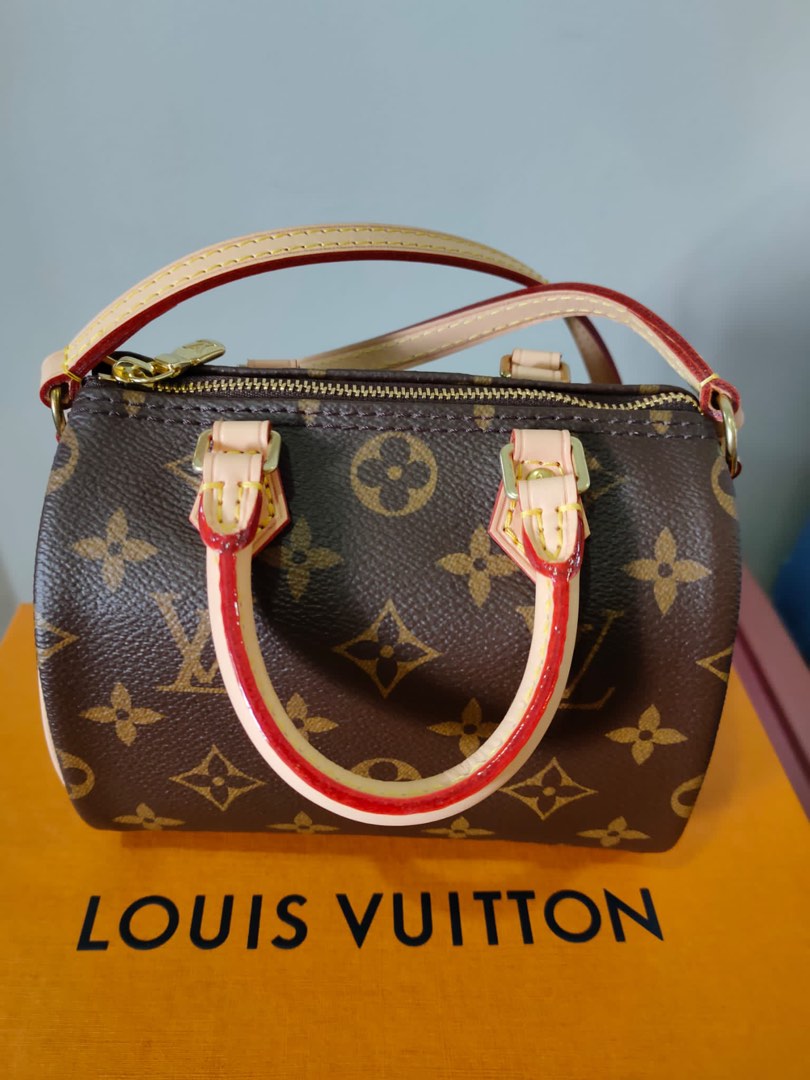 LV Nano Speedy Mini Monogram, Luxury, Bags & Wallets on Carousell