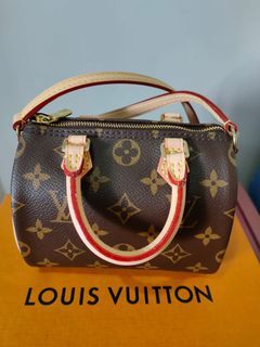 Louis Vuitton, Bags, Mint Louis Vuitton Nano Speedy Monogram Bandouliere  Adjustable Strap