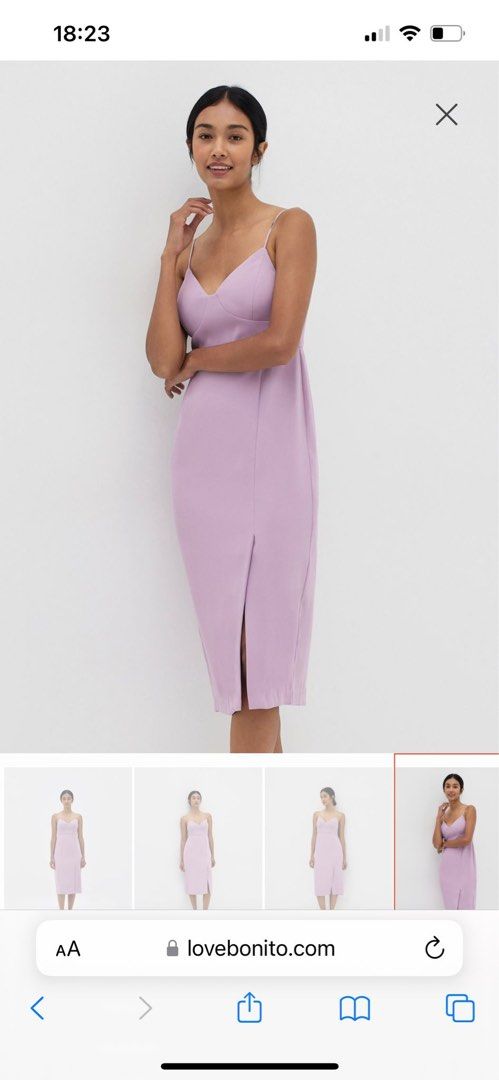 strapless open back dress Petal & Pup Women's Bonito Midi Dress