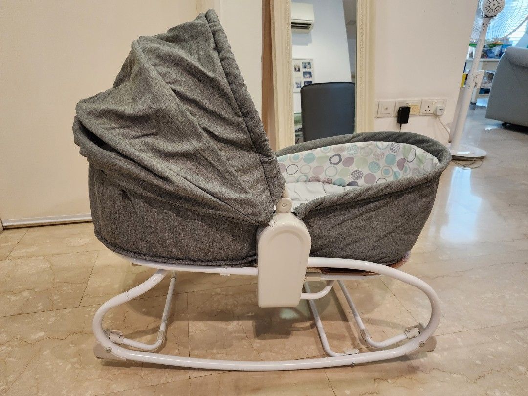 Lucky Baby Rocky Snoozy 3 in 1 Rocker, Sleeper Cot (Dark Grey), Babies ...