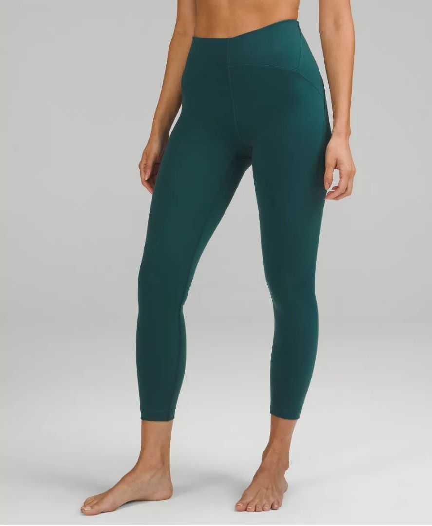 SALE Lululemon Instill 24 Asia Fit Green Jasper Yoga Leggings Tights XS