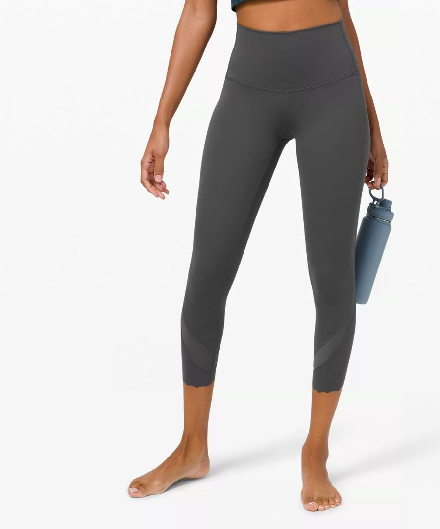 Lululemon Wunder Under Scalloped Hem High Rise Crop 23
