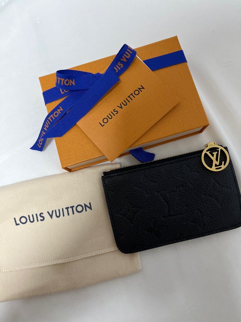 Louis Vuitton M81883 Romy Card Holder , Black, One Size