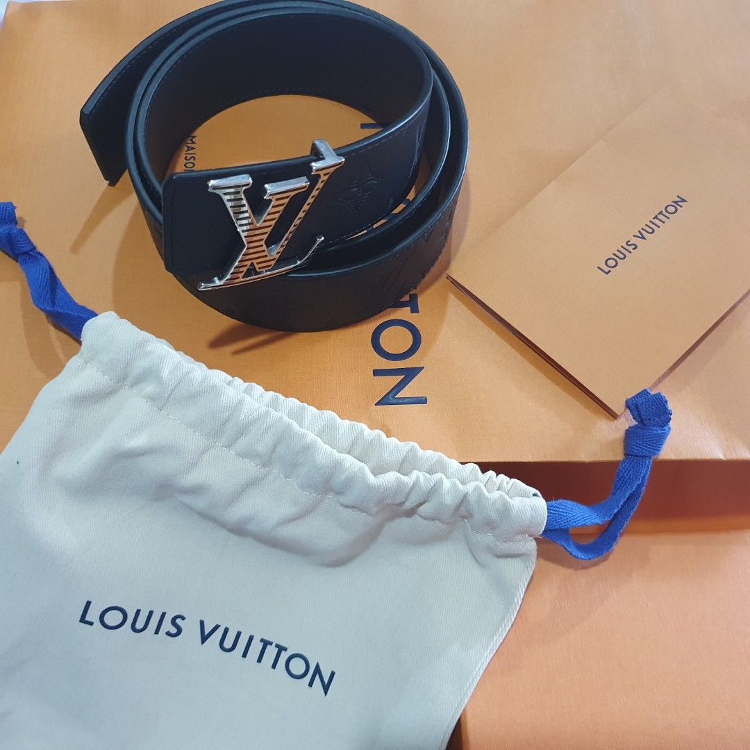 Louis Vuitton LV Shadow 40mm Reversible Belt Black Leather. Size 110 cm