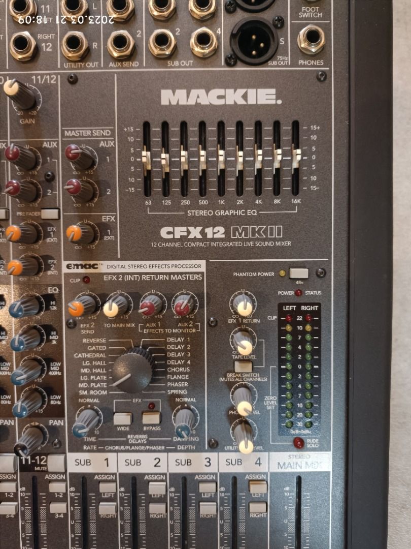 Mackie CFX12-mkII, 音響器材, 其他音響配件及設備- Carousell