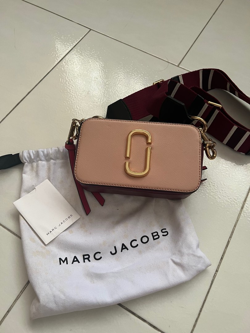 Marc jacobs pink snapshot sale bag