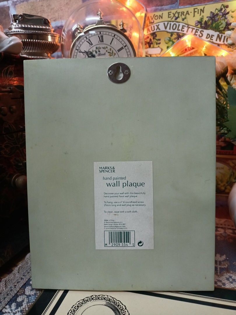 Mark Spencer wall plaque vintage 2pcs, Furniture & Home Living
