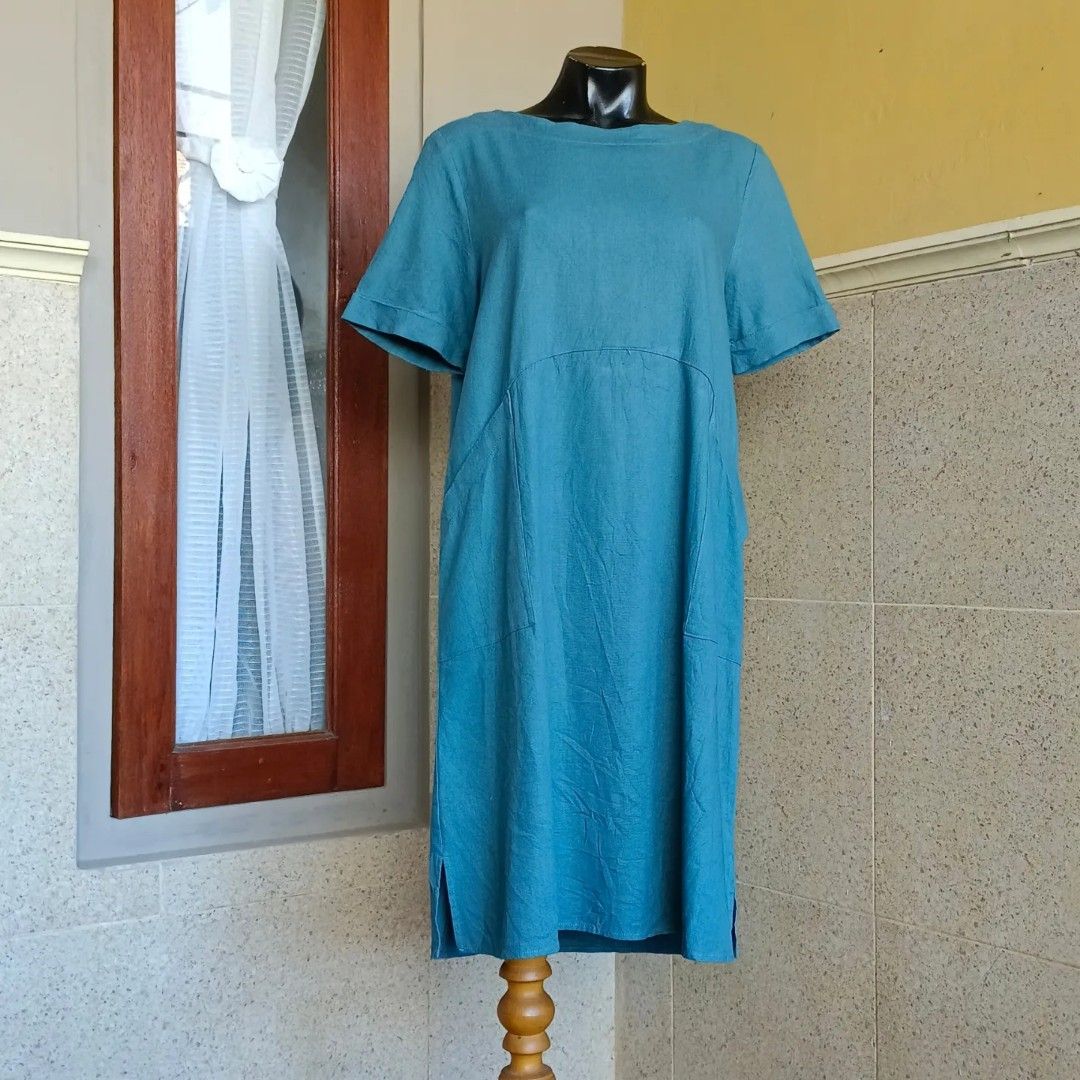 Max studio top linen dress
