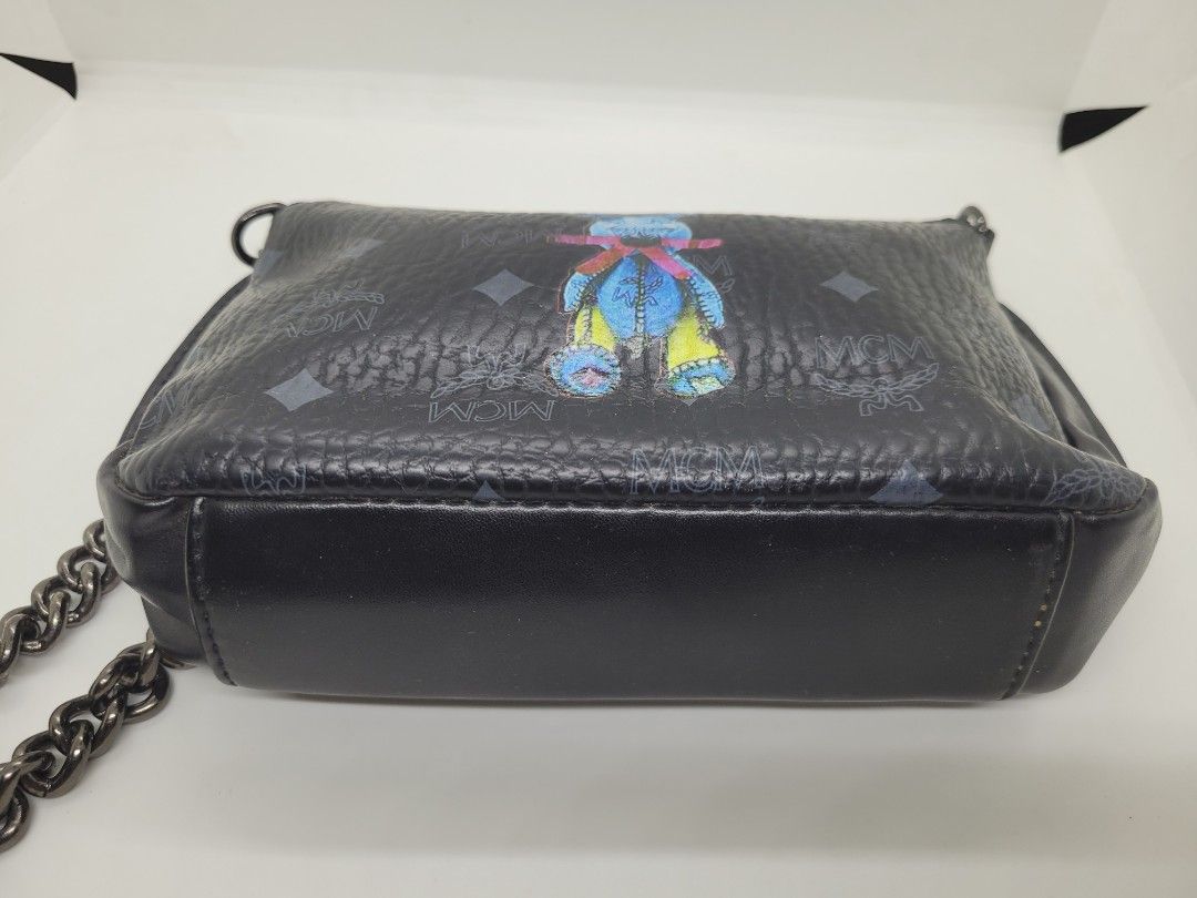 MCM VISETOS RABBIT (Category: Luxury Bags & Wallets) located in Caloocan City. Submitted by starbucksph (Listing ID 1236629413, Image 2). Description: MCM VISETOS RABBIT CLUTCH BAG no flaws working zip no rubs working zip removable gunmetal color chain sling 9x6in.