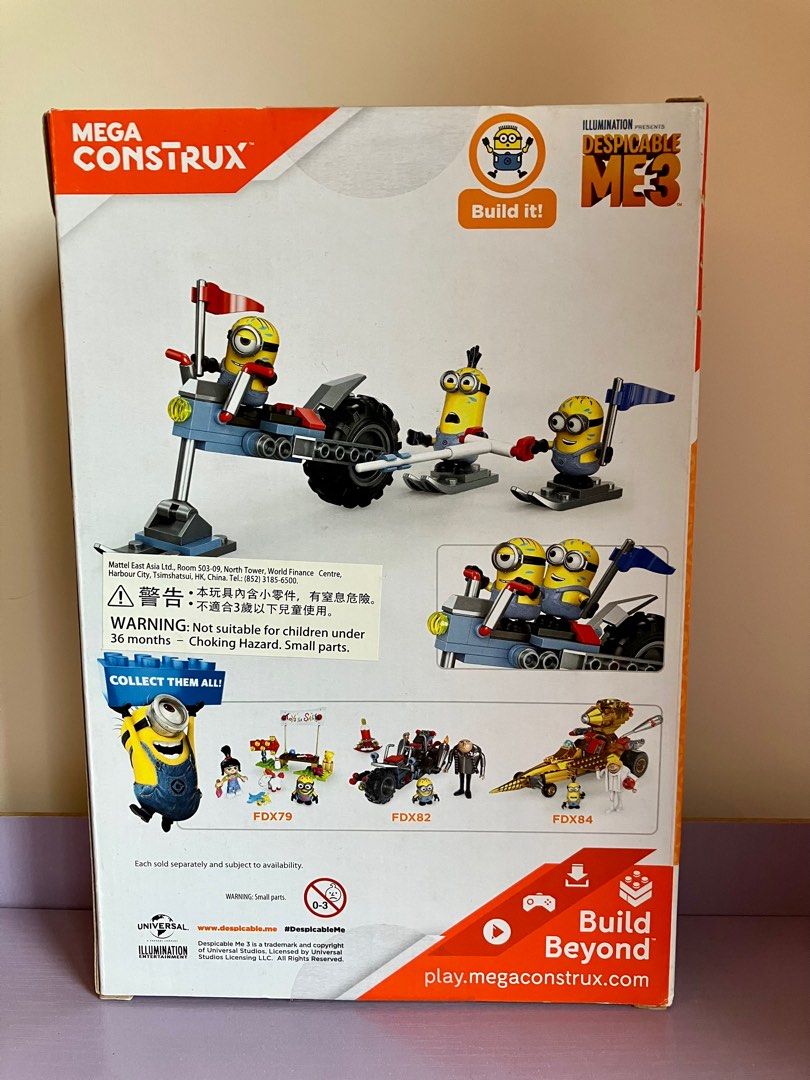 全新］MEGA BLOKS MINION 迷你兵團CONSTRUX WILD WATERSKI BIKE, 興趣