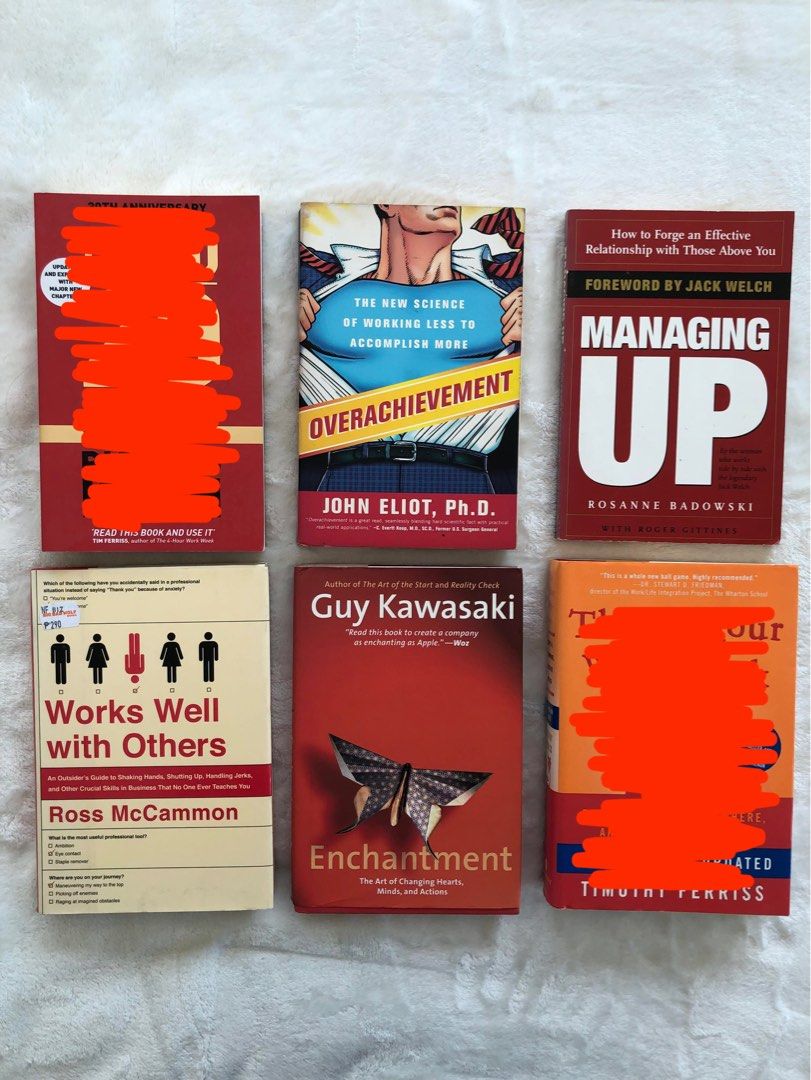 MINDSETTING/INSPIRATIONAL Books (Category: Storybooks) located in Quezon City. Submitted by sunday_thrifts (Listing ID 1147781064, Image 1). Description: SOLD: 🔺80/20 Principle 🔺4-Hr Workweek Paperback or Hardbound Buy individually or by bundle Price range: ₱100-300 Please message for details .