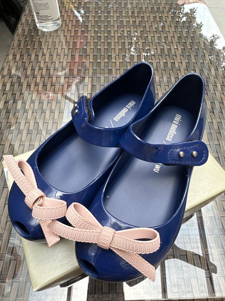 Navy mini hot sale melissa shoes