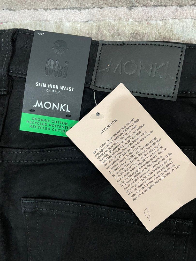 Monki Slim High Waist Cropped Women s Fashion Bottoms Jeans