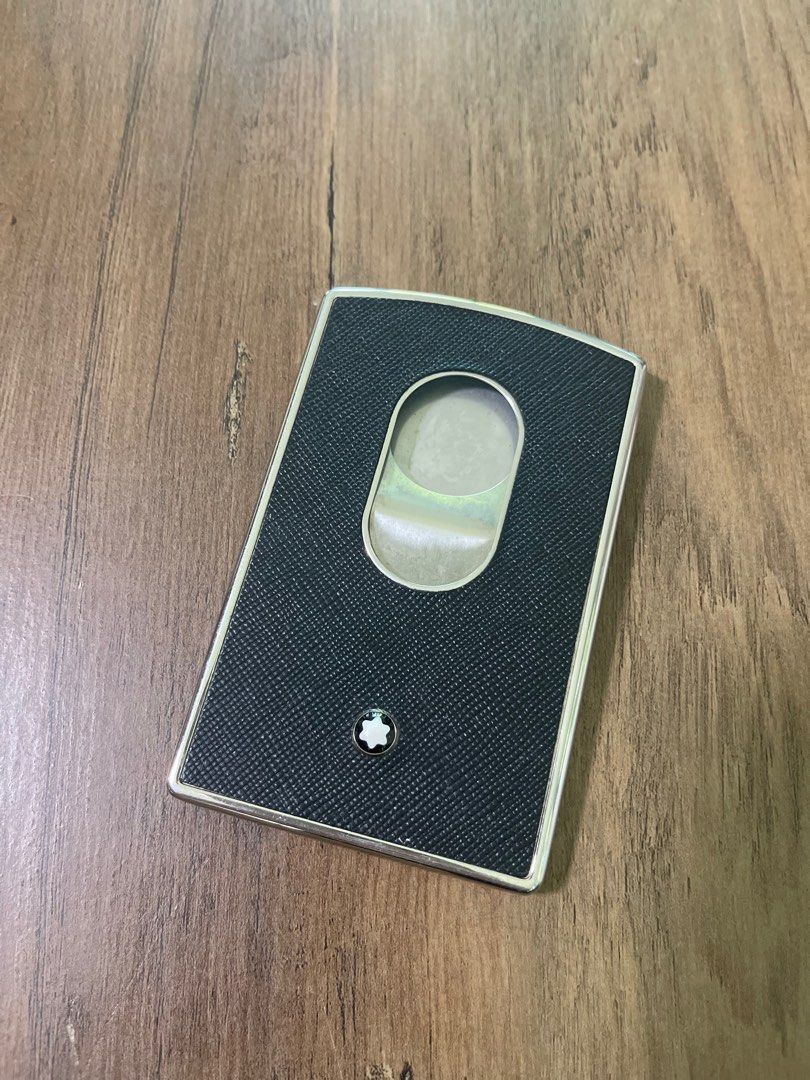 Mont Blanc hard shell business Card holder, Luxury, Bags & Wallets on