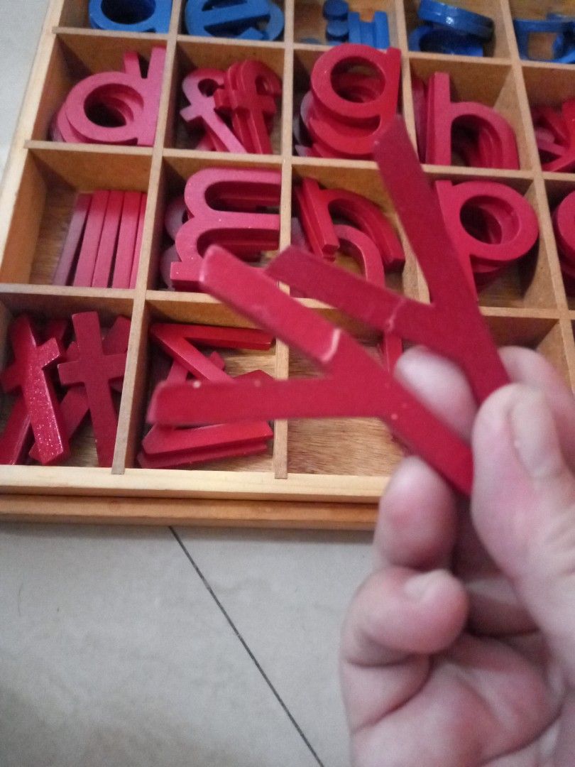 Montessori Wooden Letters and Numbers Sold as set on Carousell
