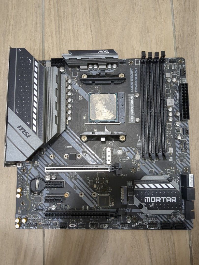 MSI B550M Mortar Motherboard+ 5800X Ryzen, Computers & Tech, Parts ...